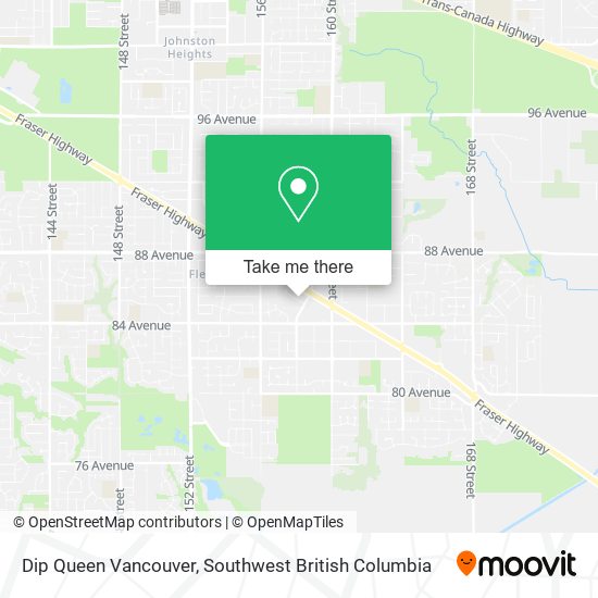 Dip Queen Vancouver map