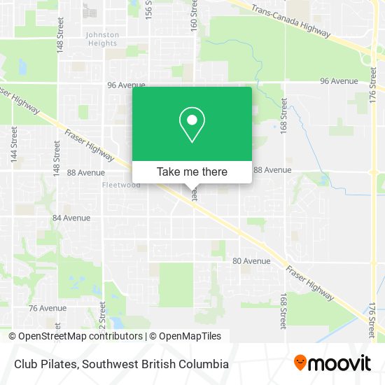 Club Pilates map