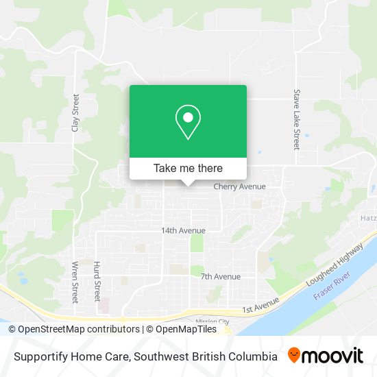 Supportify Home Care map