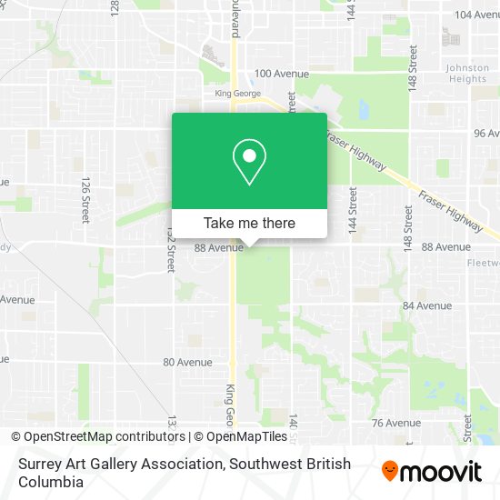 Surrey Art Gallery Association map