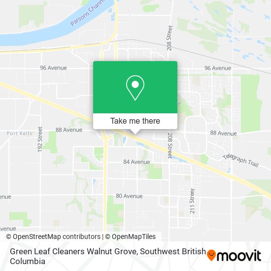 Green Leaf Cleaners Walnut Grove map