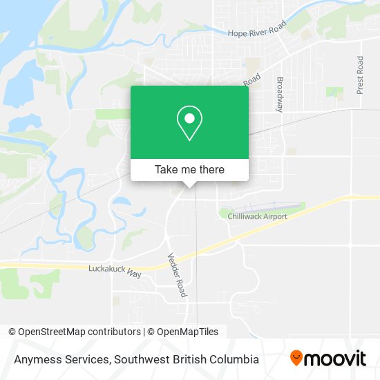 Anymess Services map