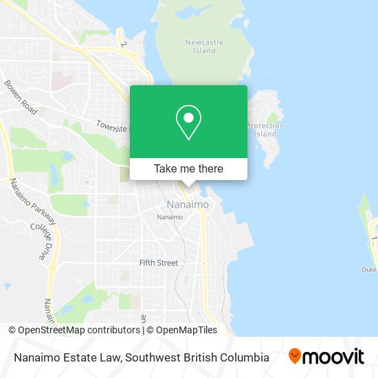 Nanaimo Estate Law map