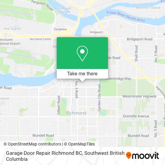 Garage Door Repair Richmond BC map