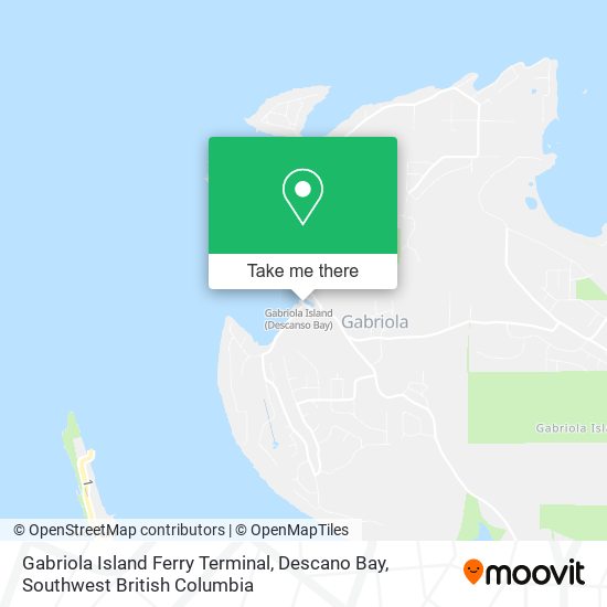 Gabriola Island Ferry Terminal, Descano Bay plan