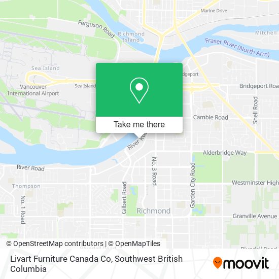 Livart Furniture Canada Co map