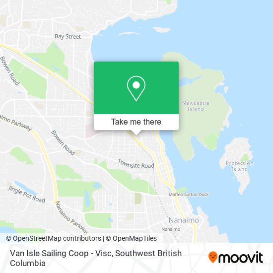Van Isle Sailing Coop - Visc map