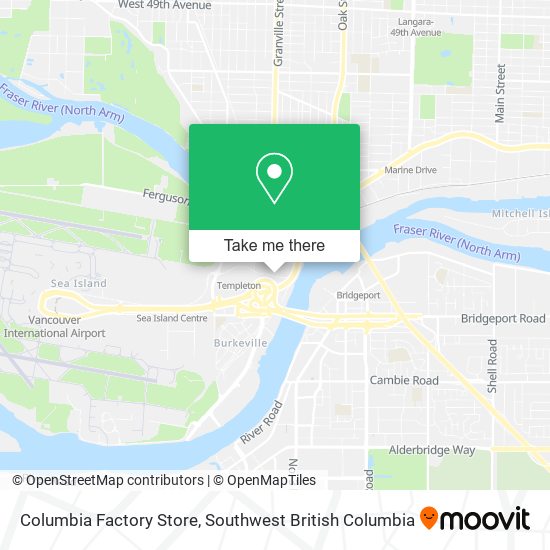 Columbia Factory Store plan