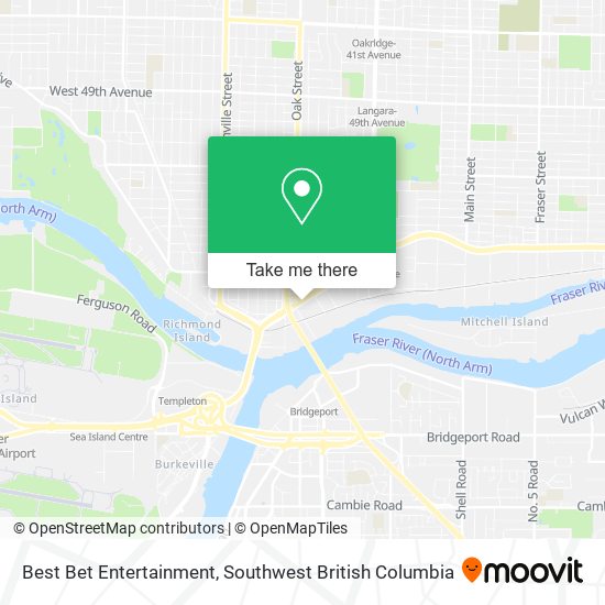 Best Bet Entertainment map