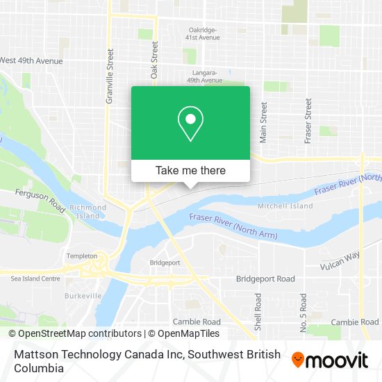 Mattson Technology Canada Inc map