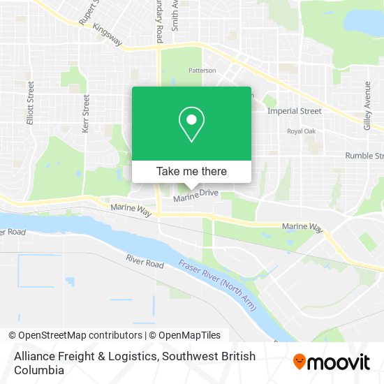 Alliance Freight & Logistics map