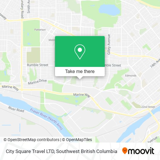 City Square Travel LTD map