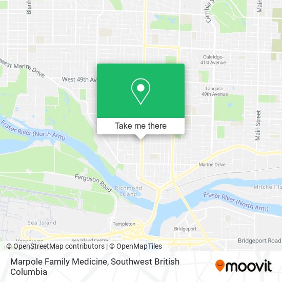 Marpole Family Medicine map