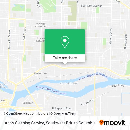 Ann's Cleaning Service map