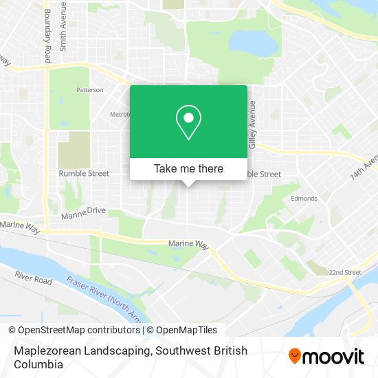 Maplezorean Landscaping map