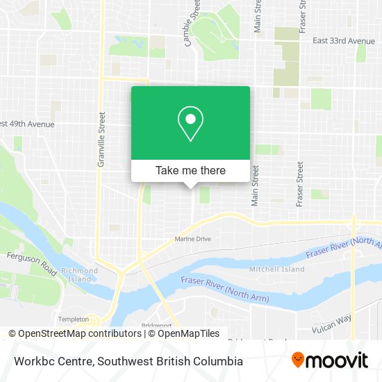 Workbc Centre map