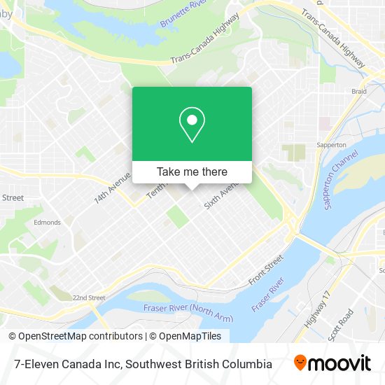 7-Eleven Canada Inc map