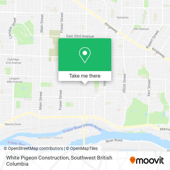 White Pigeon Construction map