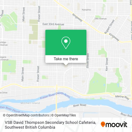 VSB David Thompson Secondary School Cafeteria plan