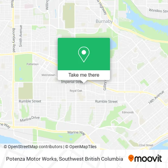 Potenza Motor Works map