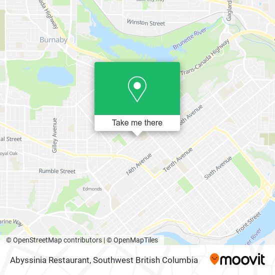Abyssinia Restaurant map