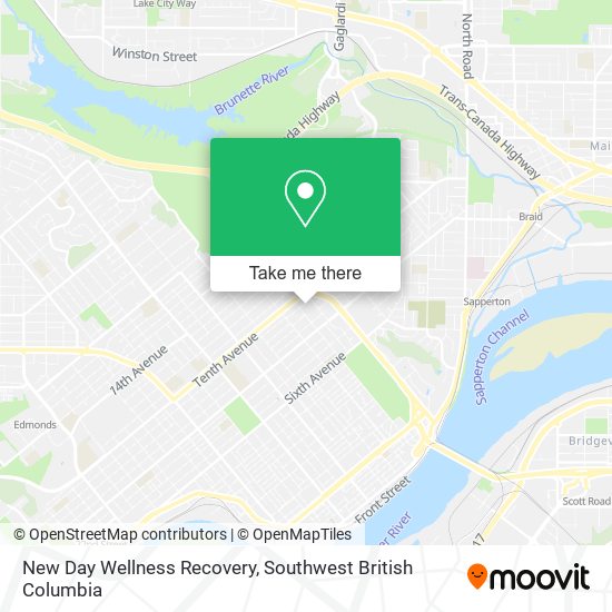 New Day Wellness Recovery map