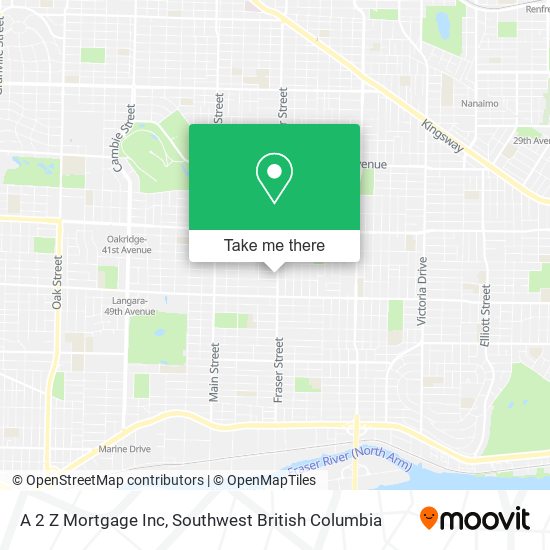 A 2 Z Mortgage Inc map