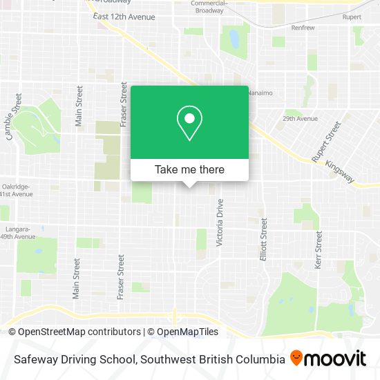 Safeway Driving School map