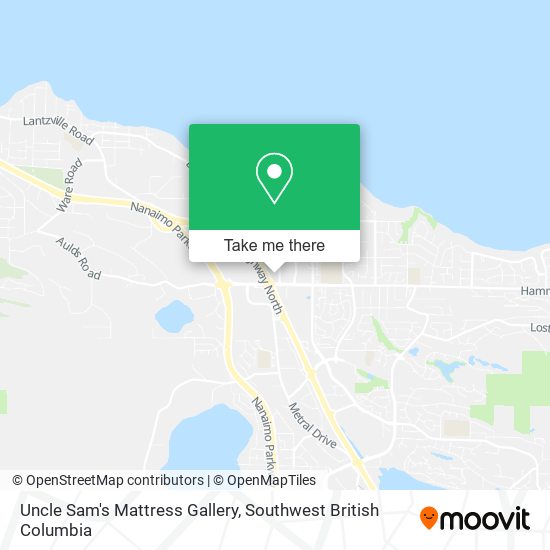 Uncle Sam's Mattress Gallery map