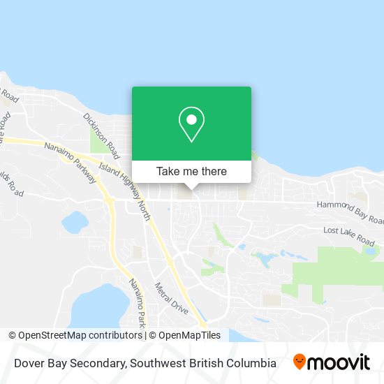 Dover Bay Secondary map