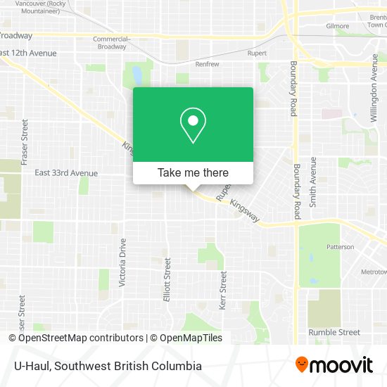 U-Haul map