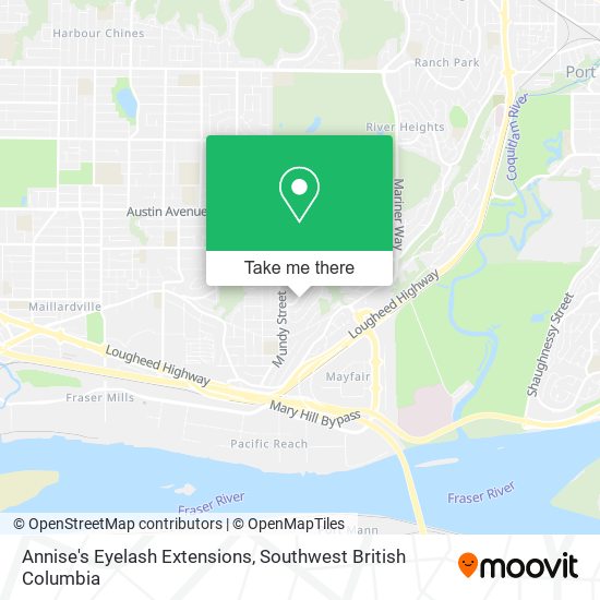 Annise's Eyelash Extensions map