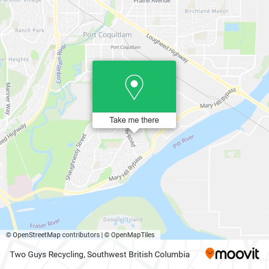 Two Guys Recycling map
