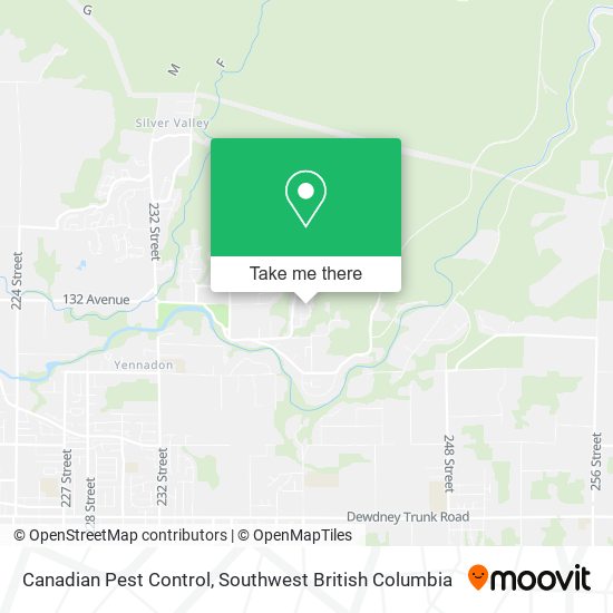 Canadian Pest Control map