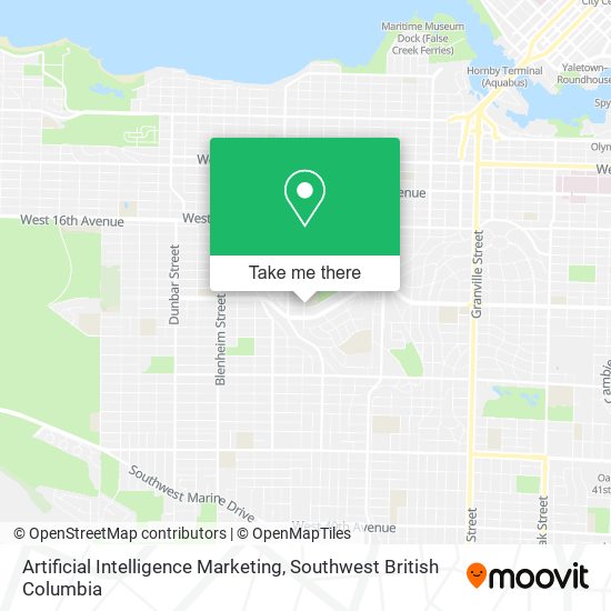 Artificial Intelligence Marketing map