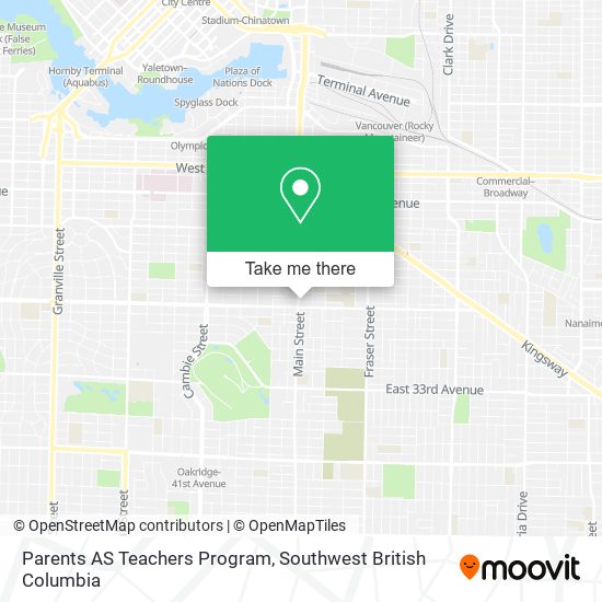 Parents AS Teachers Program map