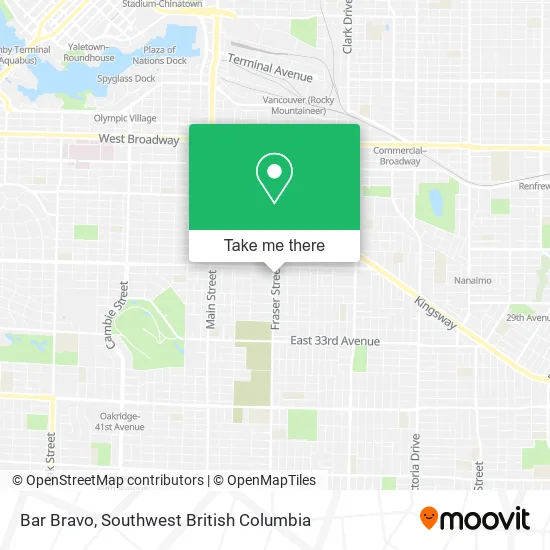 Bar Bravo map