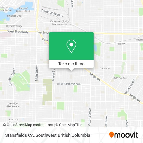 Stansfields CA map