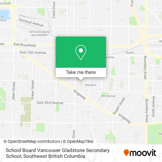 School Board Vancouver Gladstone Secondary School plan