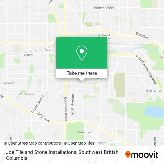 Joe Tile and Stone Installations map