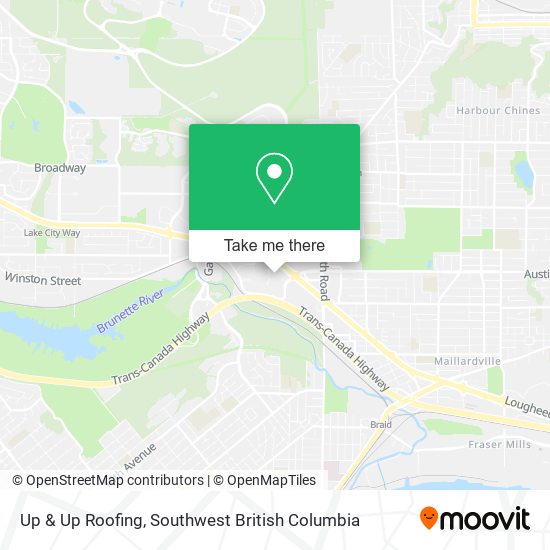 Up & Up Roofing map