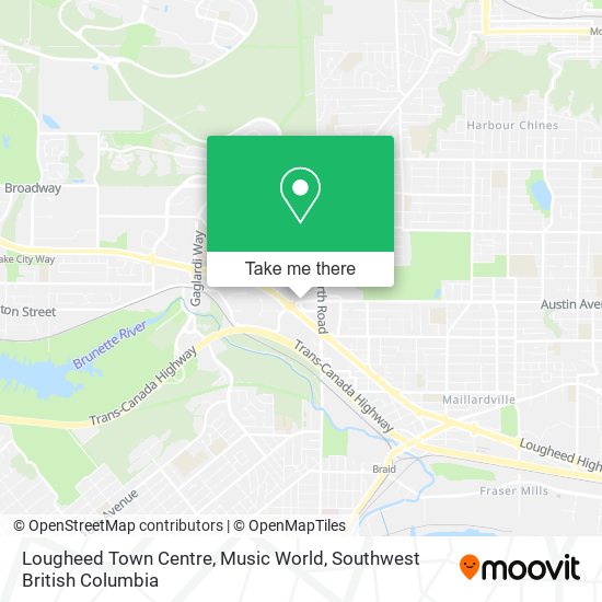 Lougheed Town Centre, Music World map