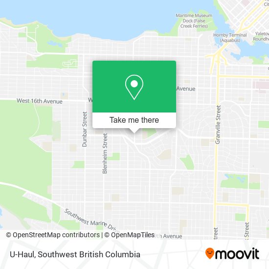 U-Haul map