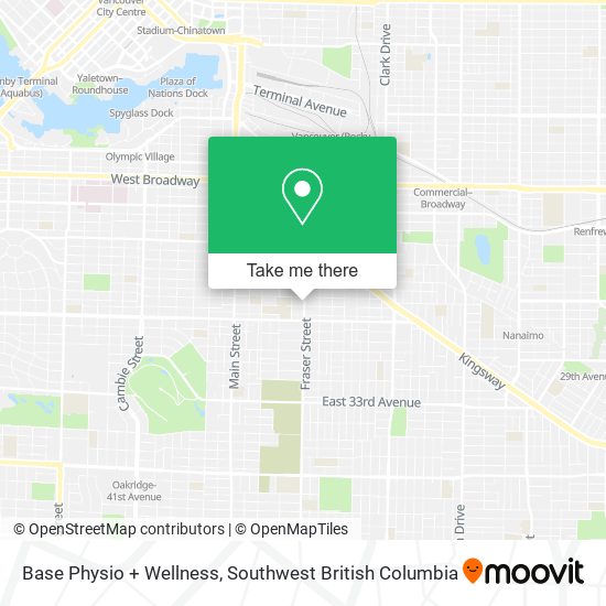 Base Physio + Wellness map