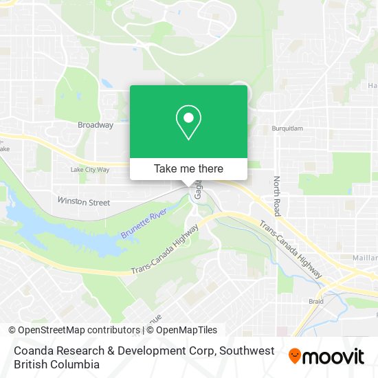 Coanda Research & Development Corp map