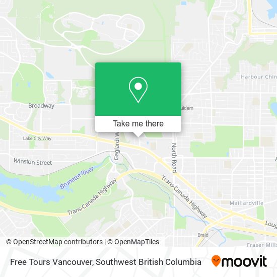 Free Tours Vancouver map