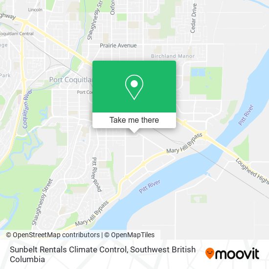 Sunbelt Rentals Climate Control map