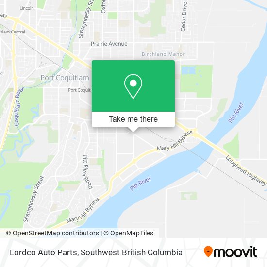 Lordco Auto Parts map