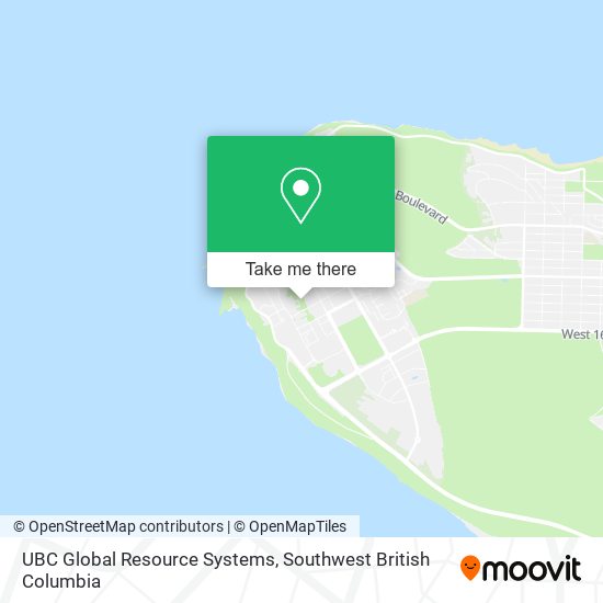 UBC Global Resource Systems map