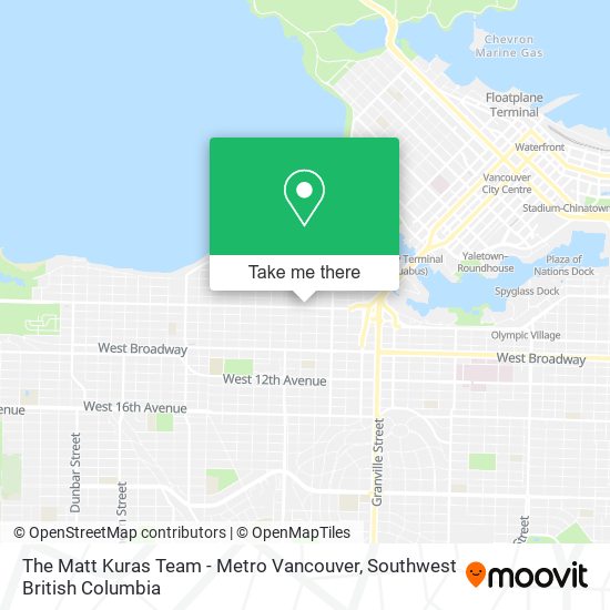 The Matt Kuras Team - Metro Vancouver map